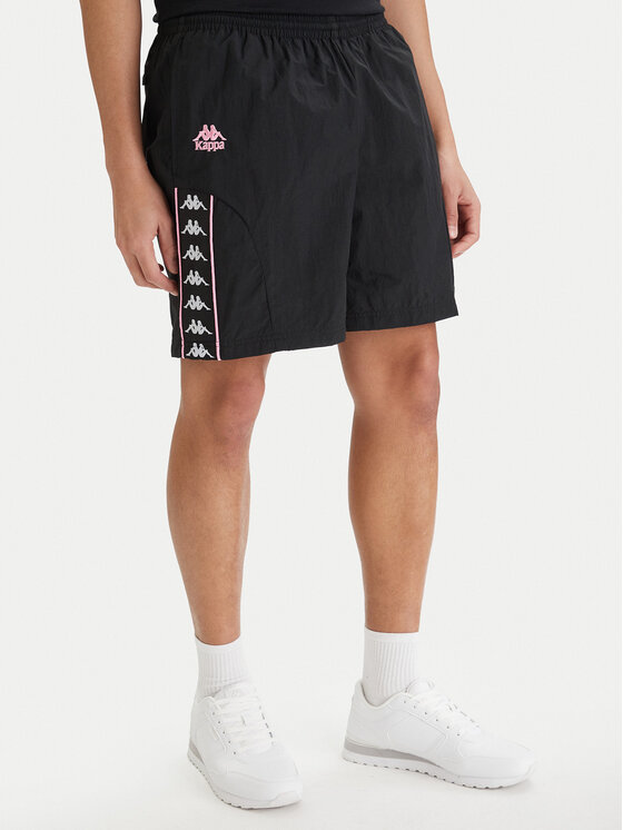 Kappa Pantaloni scurți sport 322B8GW Negru Comfort Fit