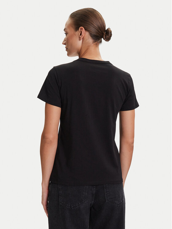 Liu Jo Sport Liu Jo Sport T-särk TF5162 JS923 Must Regular Fit