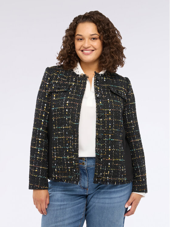 Fiorella Rubino Fiorella Rubino Giacca outdoor Q549T000234N033 Nero Boxy Fit