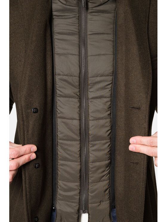 Lancerto Lancerto Płaszcz wełniany Wolfsburg KU054222000013 Zielony Regular Fit