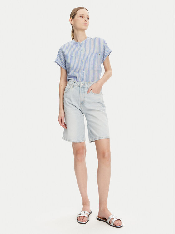 Tommy Hilfiger Tommy Hilfiger Košile WW0WW44715 Světle modrá Regular Fit