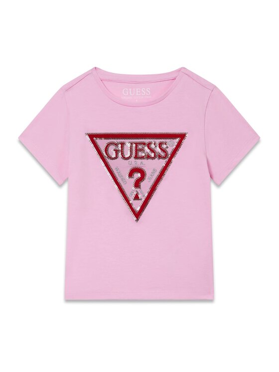 Guess Kids Guess Kids Tank top 180682 Różowy Classic Fit