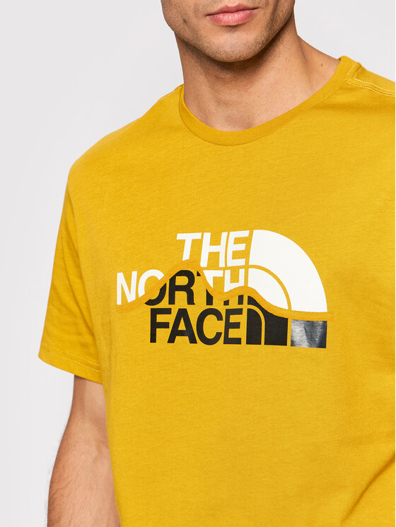 The North Face The North Face T-särk Mount Line NF00A3G2 Kollane Regular Fit
