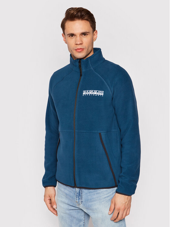 Napapijri Felpa di pile Tear Box NP0A4FPE Blu Regular Fit • Modivo.it