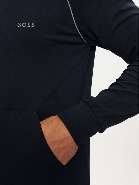 BOSS Boss Majica dugih rukava Mix&Match 50515366 Tamnoplava Regular Fit