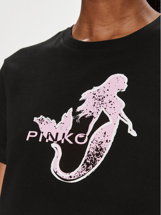 PINKO Pinko T-Shirt 100789 A1OC Černá Regular Fit