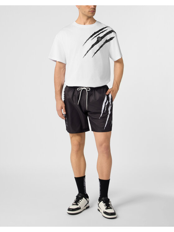 Plein Sport Plein Sport T-Shirt 28355 Biały Regular Fit
