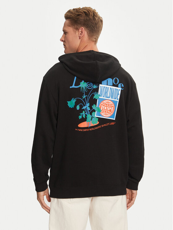 DC Shoes Bluză Transfer ADYSF03131 Negru Regular Fit