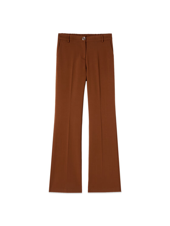Oltre Oltre Spodnie materiałowe P04FR009411N022 Brązowy Skin Fit