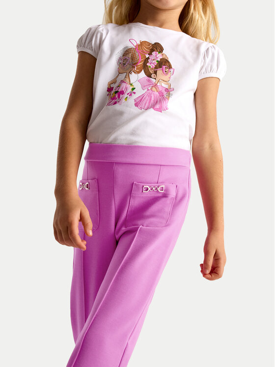 Mayoral Mayoral Текстилни панталони 3552 Розов Regular Fit