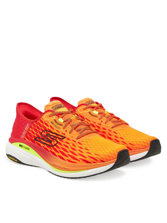 Skechers Skechers Buty do biegania Slip-Ins: Max Cushioning Propulsion - Vitality 220510/ORMT Pomarańczowy
