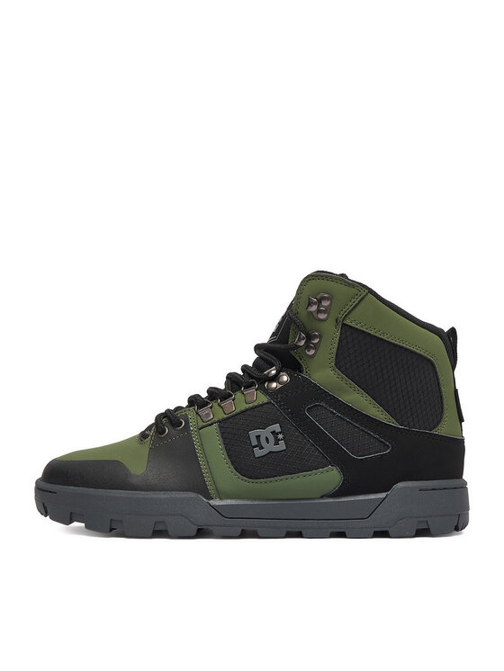 DC Shoes DC Shoes Sneakersy EO-PURE HIGH TOP WR BOOT DC01803003 Tmavě zelená
