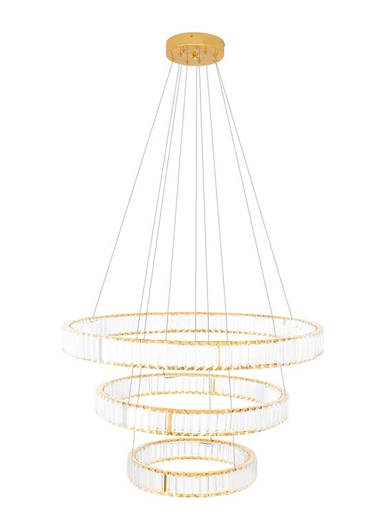 MIAhome MIAhome Lampa wisząca LIBERTY TRIPLES złota Złoty