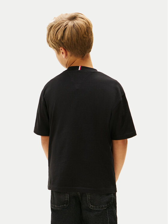 Tommy Hilfiger Tommy Hilfiger T-Shirt Essential Archive KB0KB09646 Černá Regular Fit