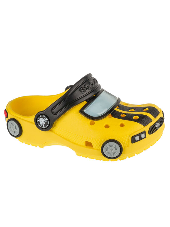 Klapki Crocs, Rozmiar 25/26, Żółte, Crocs Classic Iam Race Car Clog Kids T