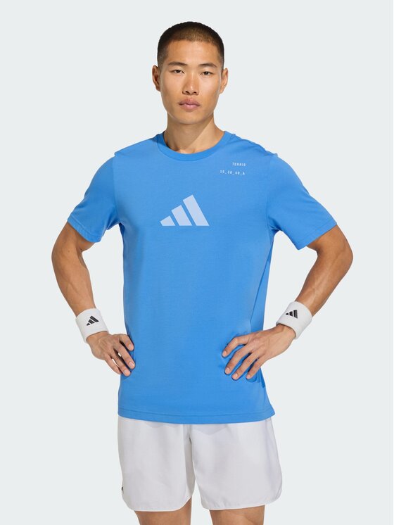 adidas adidas Koszulka techniczna 162452 Niebieski jasny Regular Fit