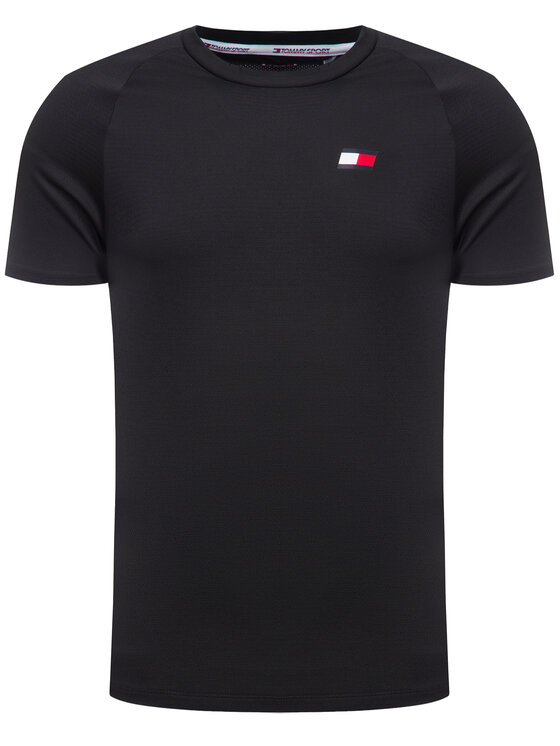 Tommy Sport Tommy Sport T-Shirt Back Logo S20S200267 Schwarz Regular Fit