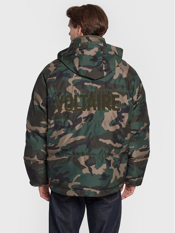 Zadig&Voltaire Zadig&Voltaire Kurtka zimowa Bristol Technical Poly WMOW00331 Zielony Relaxed Fit