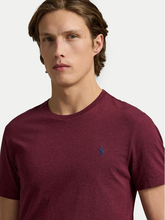 Polo Ralph Lauren Polo Ralph Lauren Tričko 710671438283 Bordová Custom Slim Fit