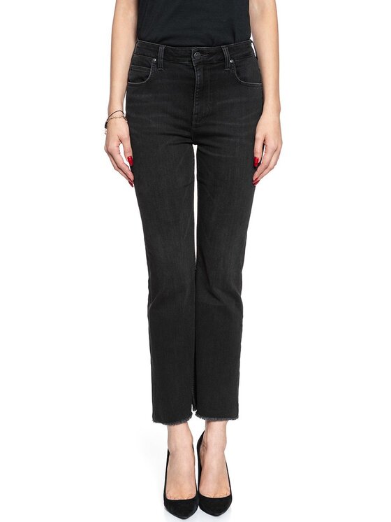 Lee Lee Jeansy KICKED FLARE Szary Skinny Fit