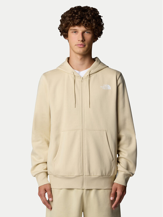 The North Face The North Face Majica dugih rukava Simple Dome NF0A89FD Bež Regular Fit