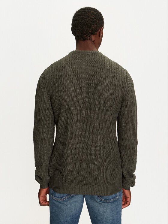 Brave Soul Brave Soul Sweter MK-230BINARY3 Zielony Regular Fit