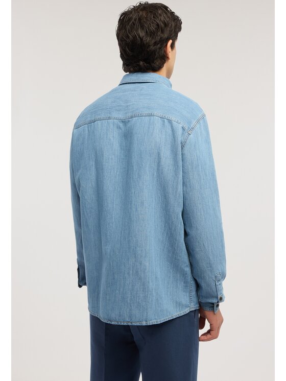 Trussardi Trussardi Camicia 54028100025N0DF Blu Regular Fit