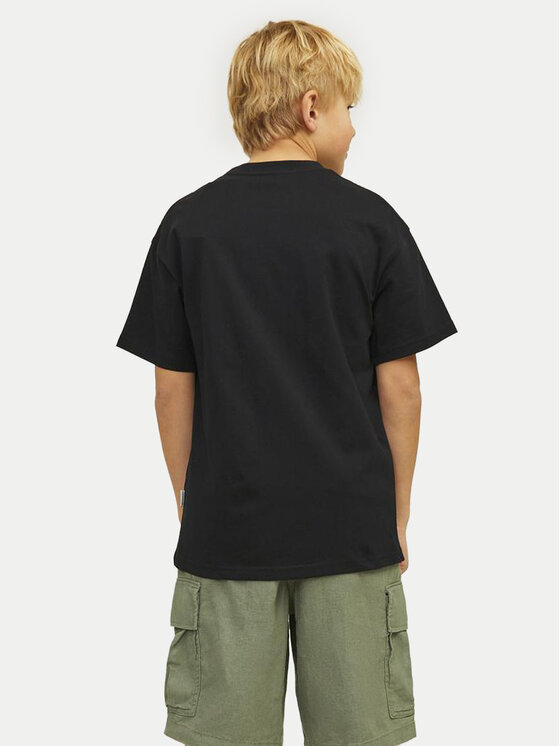 Jack&Jones Junior Jack&Jones Junior Marškinėliai Bushwick Blur 12263146 Juoda Relaxed Fit