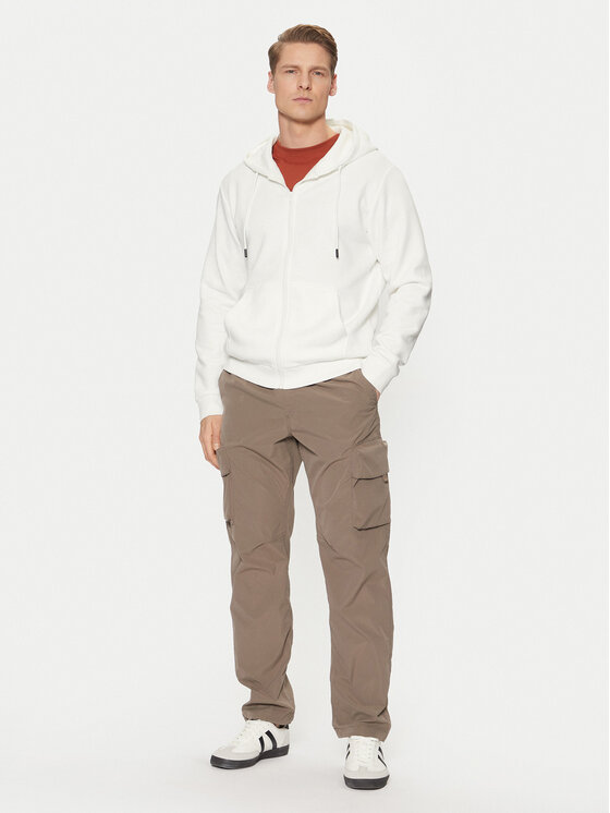 Jack & Jones Jack & Jones Mikina Bradley 12249342 Bílá Relaxed Fit