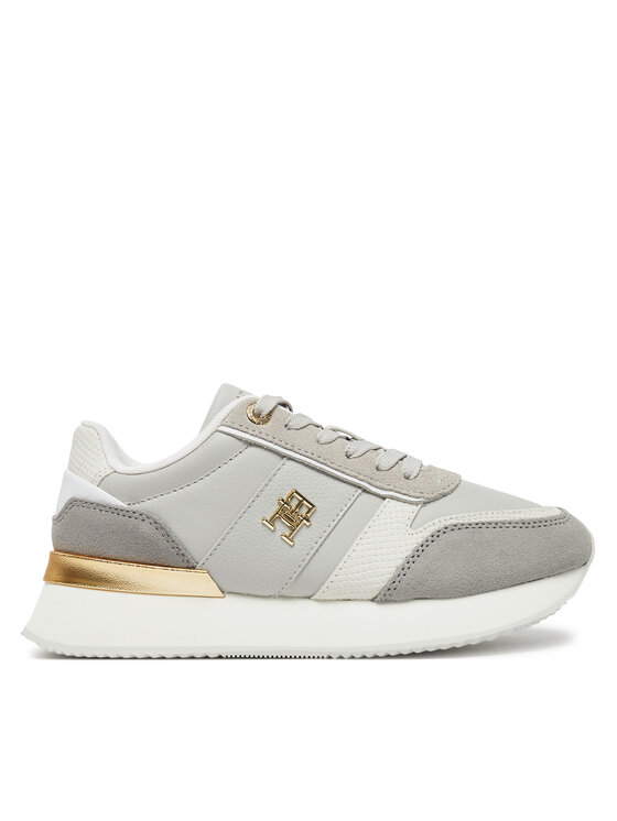Tommy Hilfiger Sneakersy Th Fashion Runner FW0FW08475 Sivá