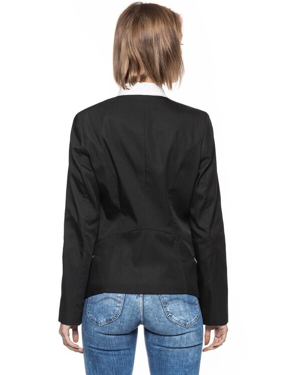 Tom Tailor Tom Tailor Giacca da abito BLAZER OPEN FRONT Nero Slim Fit