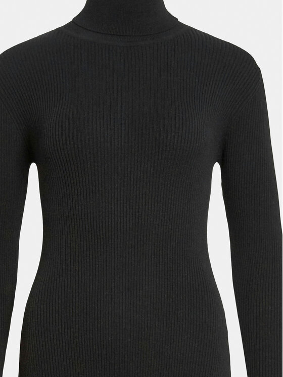 Vila Vila Трикотажна сукня Maria 14106153 Чорний Regular Fit