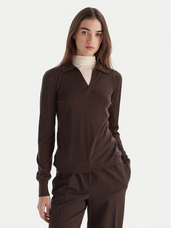 Weekend Max Mara Weekend Max Mara Svetr Cappa 2525366052 Hnědá Regular Fit