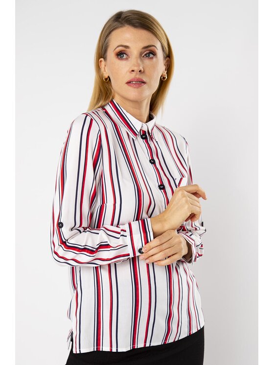 QUIOSQUE QUIOSQUE Halenka CANVAS SHIRT Écru Regular Fit