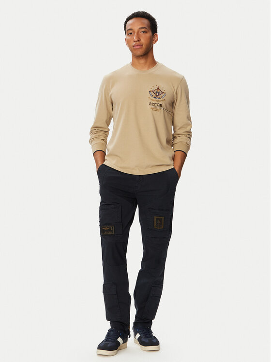 Aeronautica Militare Aeronautica Militare Longsleeve 262TS2573UJ00703 Μπεζ Regular Fit