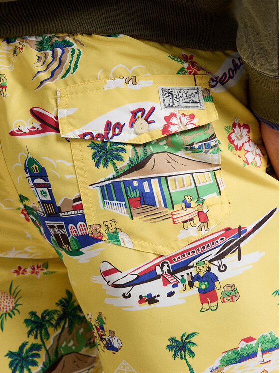 Polo Ralph Lauren Polo Ralph Lauren Pantaloni scurți pentru înot 710963324002 Galben Classic Fit