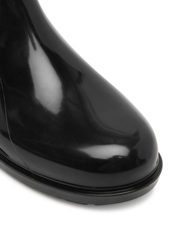 Tommy Hilfiger Tommy Hilfiger Gummistiefel Th Buckle Glossy Ankle Rain Boot FW0FW09543 Schwarz