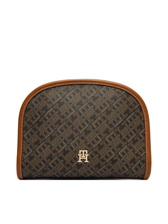 Tommy Hilfiger Tommy Hilfiger Τσαντάκι καλλυντικών Th Icon Washbag Mono Print AW0AW18927 Μαύρο