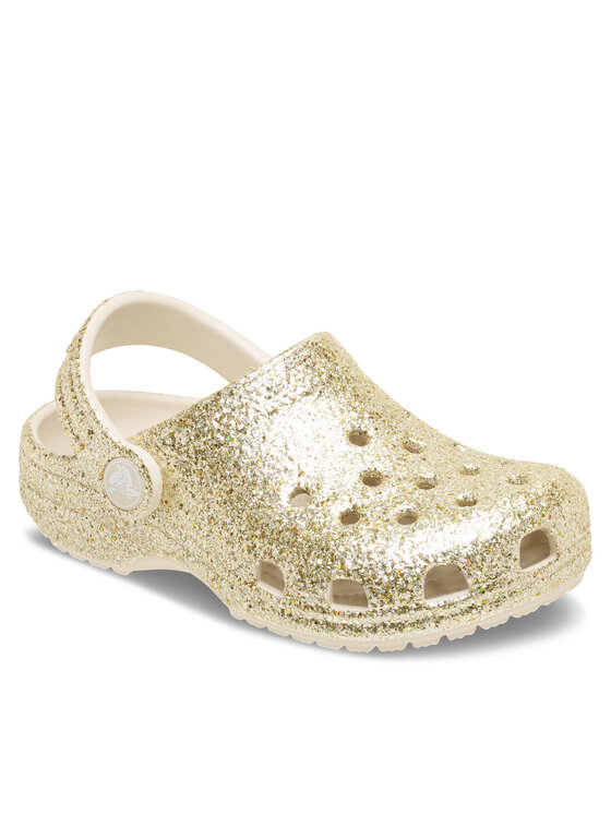 Crocs Crocs Iešļūcenes Classic Chunky Glitter Clog K 211939 Bēšs