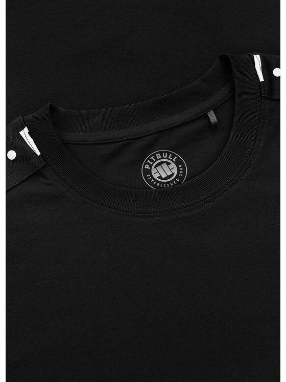 PITBULL PITBULL T-Shirt TAPE Czarny Regular Fit