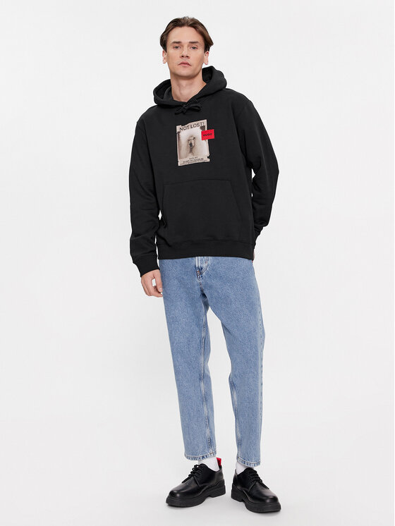HUGO Hugo Jeansy 50507854 Niebieski Loose Fit