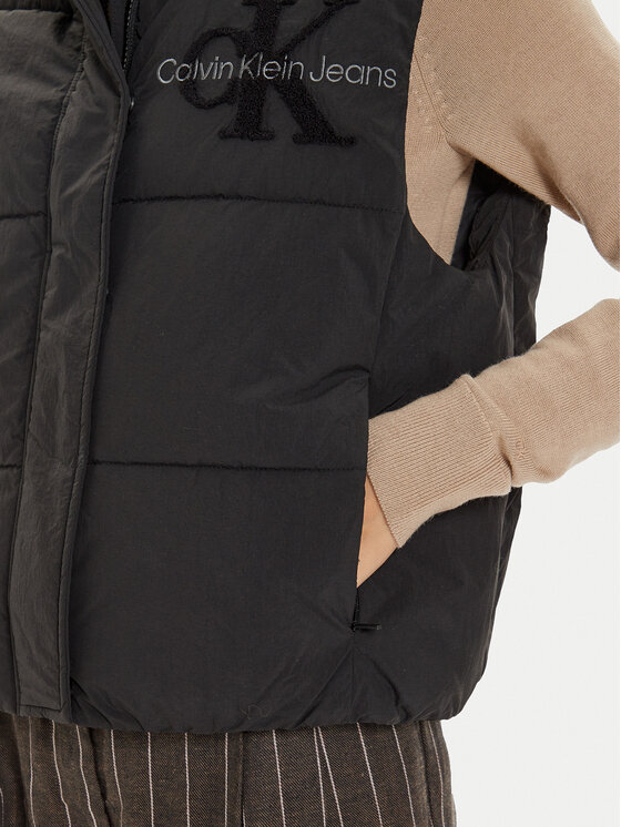 Calvin Klein Jeans Calvin Klein Jeans Жилетка за костюм Chenille J20J224687 Черен Regular Fit