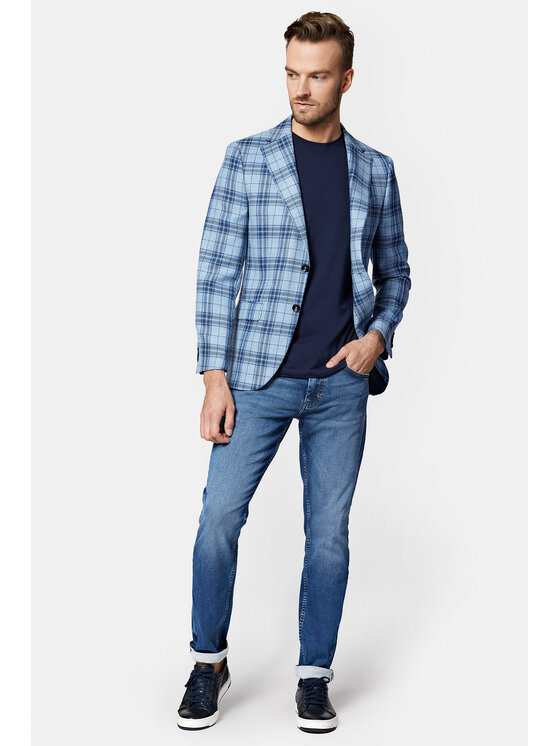 Lancerto Lancerto Marynarka Talaveria MA099123000008 Błękitny Regular Fit