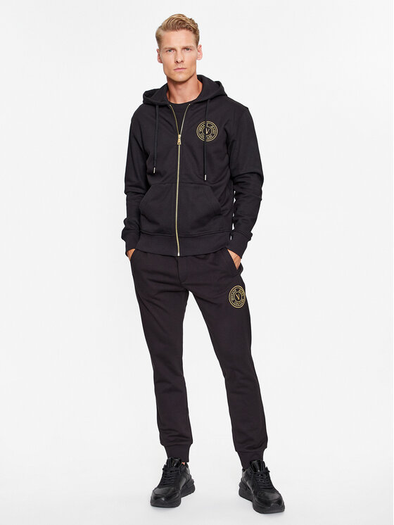 Versace Jeans Couture Versace Jeans Couture Teplákové kalhoty 75GAAT06 Černá Regular Fit