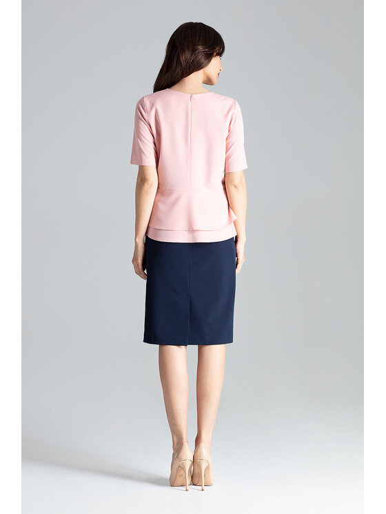 Lenitif Lenitif Blusa L026 Rosa Regular Fit