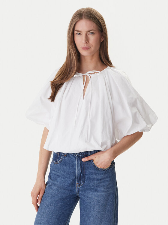 DKNY DKNY Blúzka DJ6W2228 Biela Regular Fit