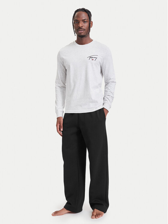 Tommy Jeans Tommy Jeans Longsleeve DM0DM23546 Szary jasny Slim Fit