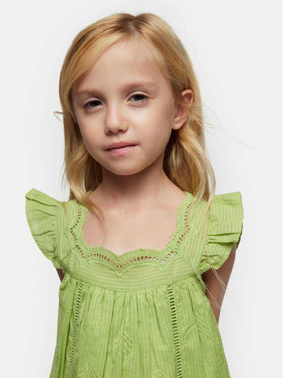 Mayoral Mayoral Rochie de vară 3930 Verde Regular Fit