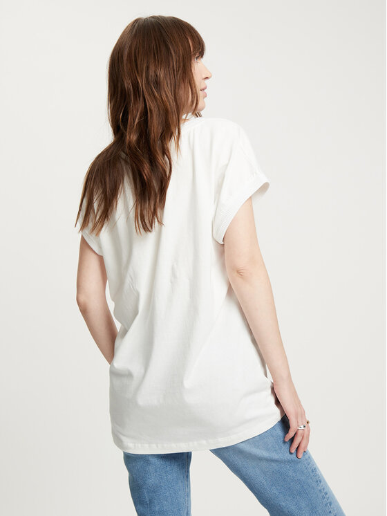 Cross Jeans Cross Jeans T-Shirt 56074-028 Beżowy