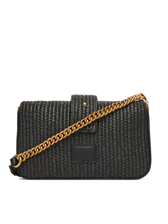 PINKO PINKO Torbica Love One Mini Slouchy Fl PE 25 PLTT 104340 A2CF Crna